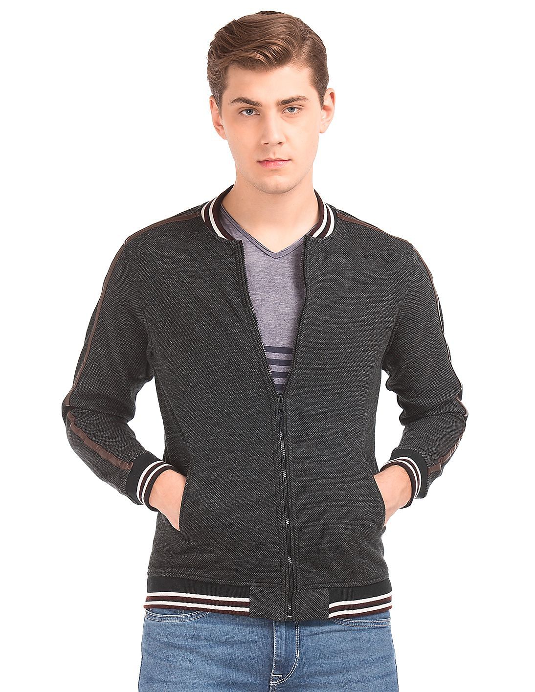 Buy Newport Men Striped Back Yoke Bomber Jacket - NNNOW.com