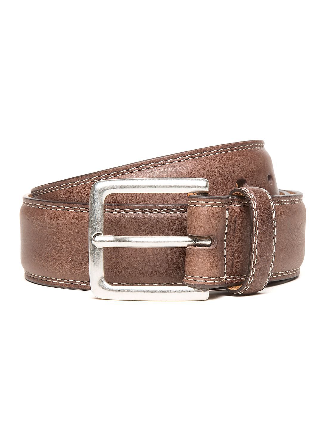 Buy Gant Men Grained Leather Belt - NNNOW.com
