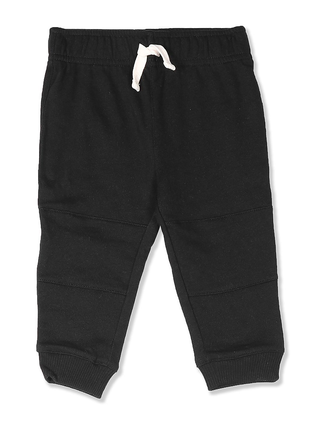 Buy The Children's Place Baby And Toddler Boy Black Moto Jogger Pants ...