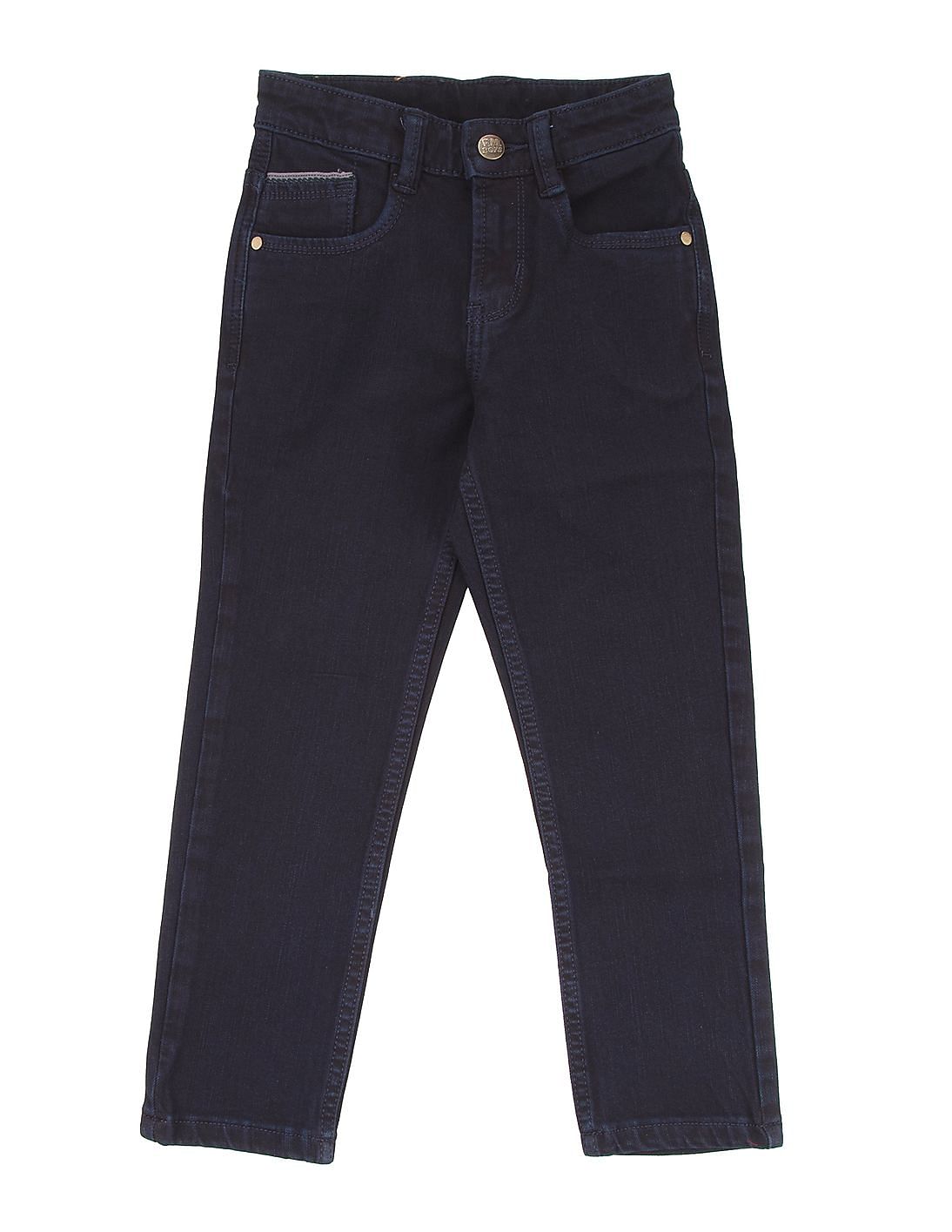Buy FM Boys Boys Solid Slim Fit Jeans - NNNOW.com