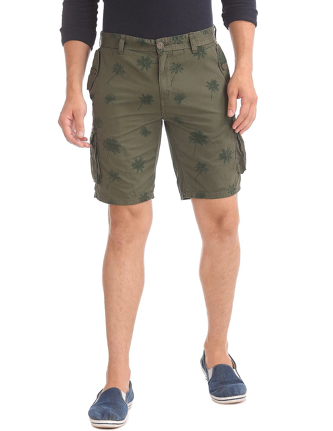 Buy Cherokee Men Slim Fit Printed Cargo Shorts - NNNOW.com