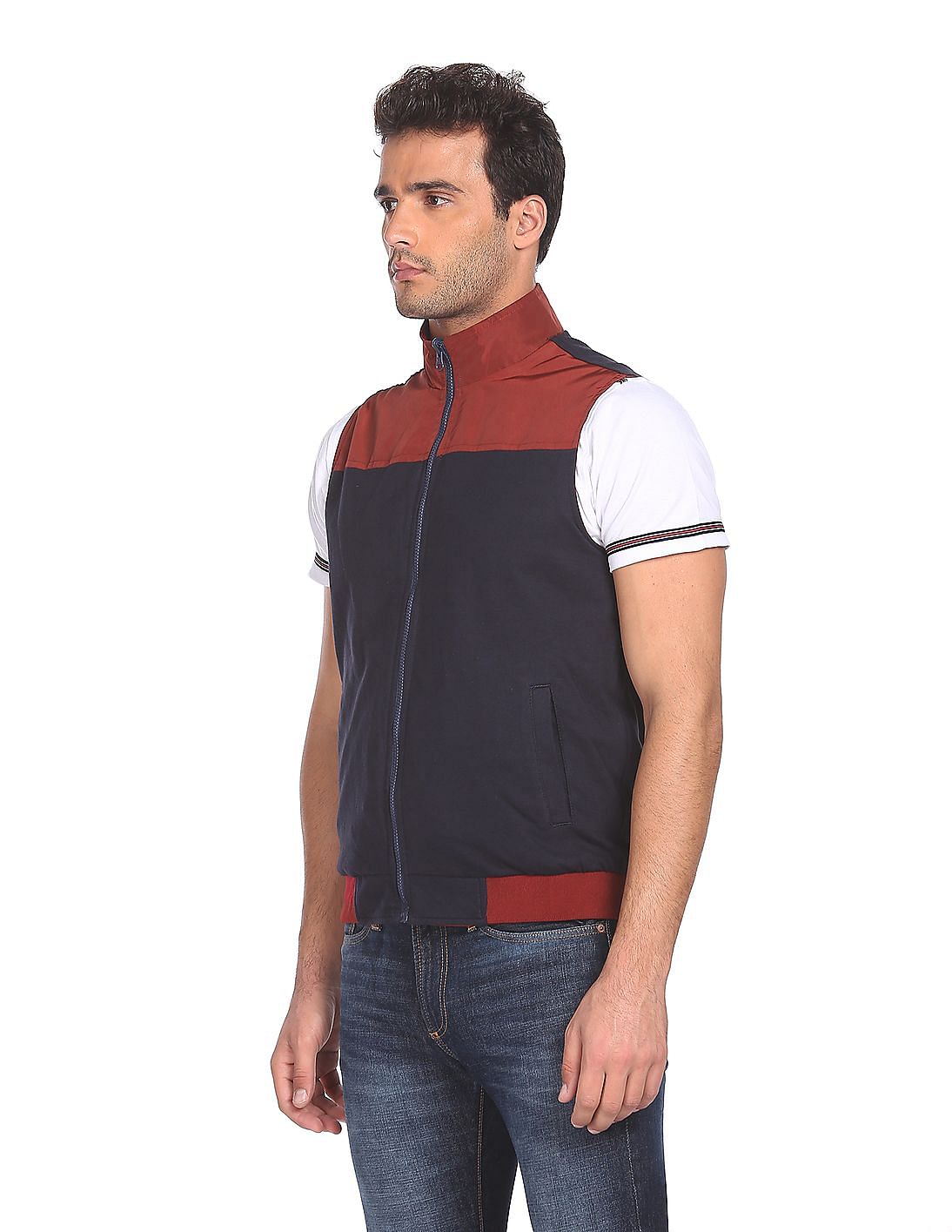A_COLD_WALL* Asymmetric Sleeveless Jacket in Red for Men