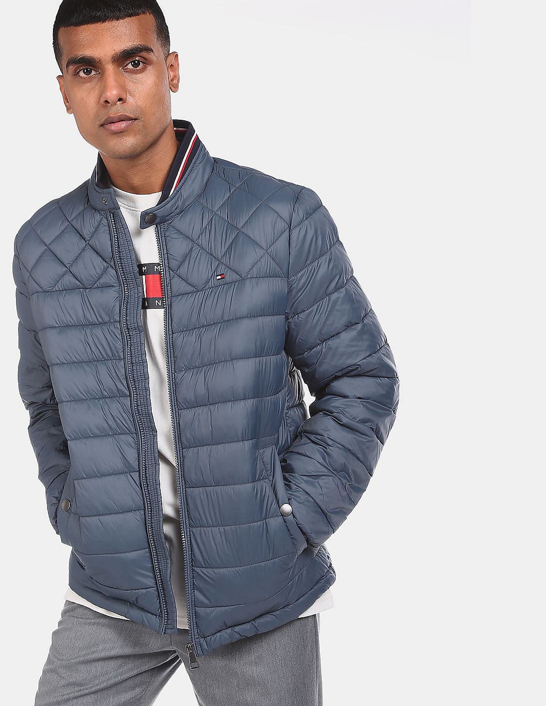 Tommy Hilfiger Mens Lightweight Down Quilted Puffer Vest 