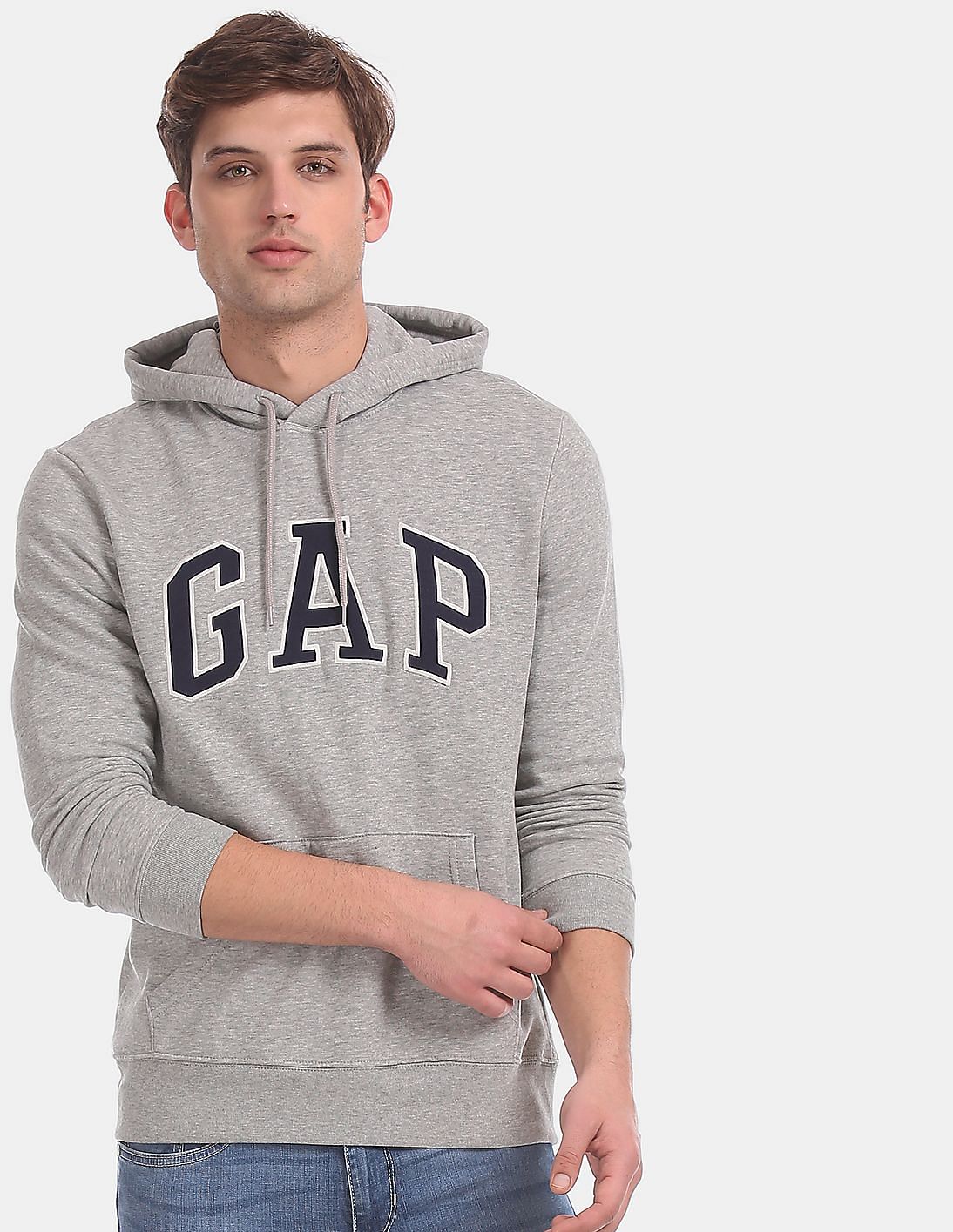 Buy > grey gap zip up > in stock