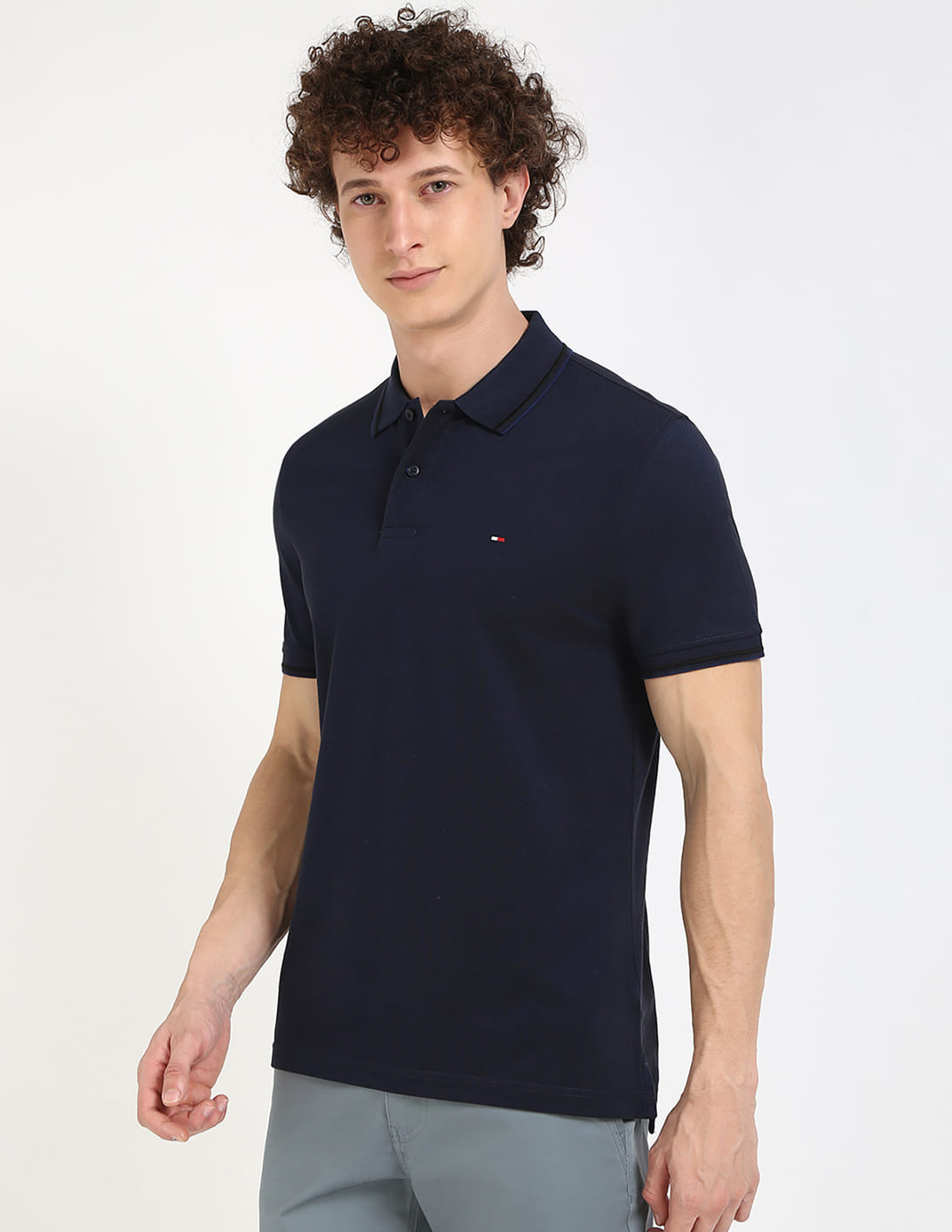 トップス tdk_void polo Buy Tommy Hilfiger Solid Regular Fit Polo Shirt - NNNOW.com