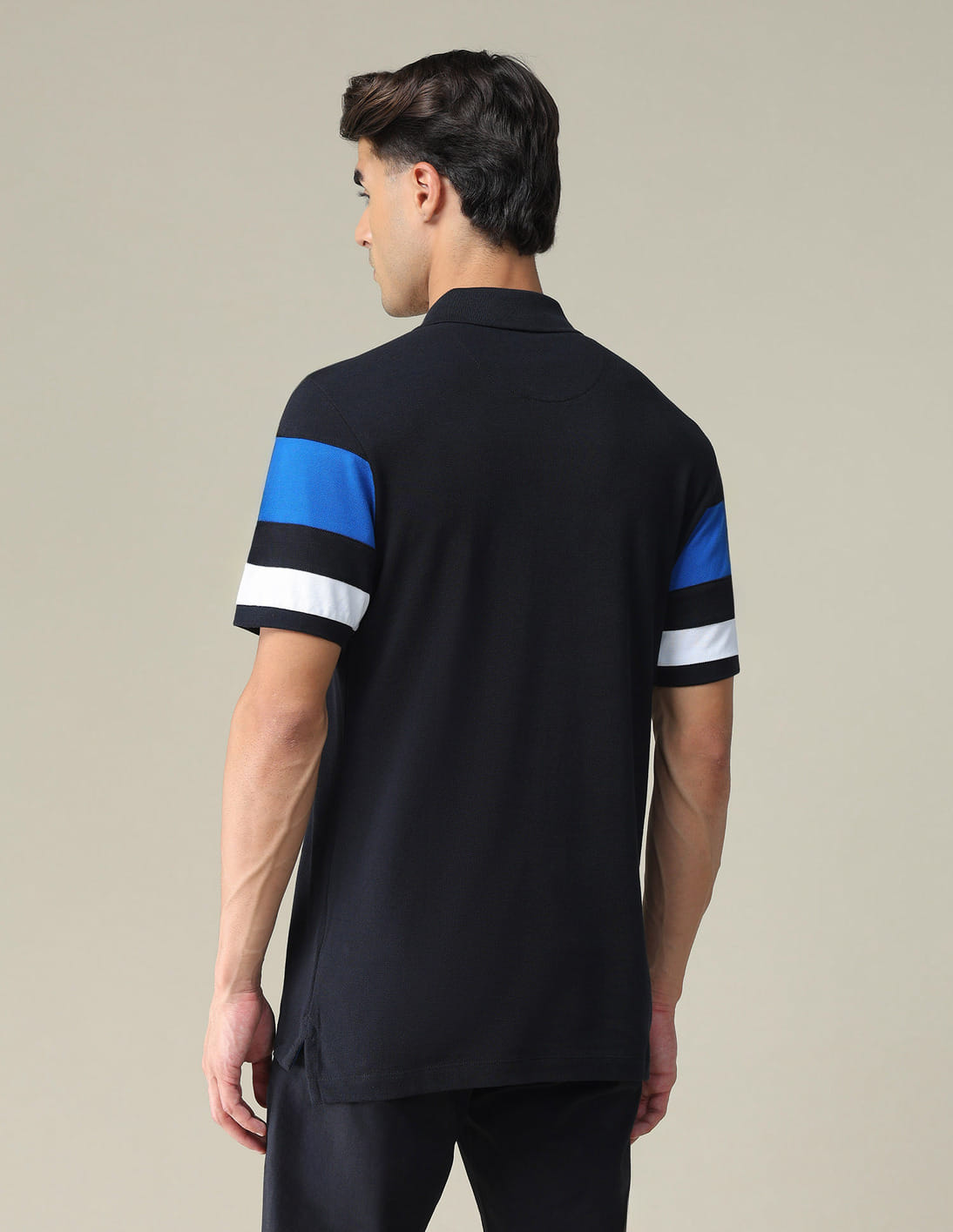 トップス supreme foulard polo black blue M 4.jpg