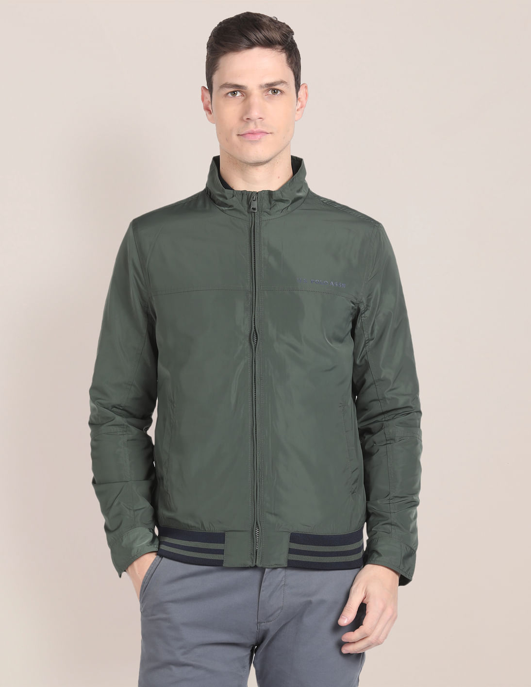 Buy U.S. Polo Assn. High Neck Windcheater Jacket - NNNOW.com