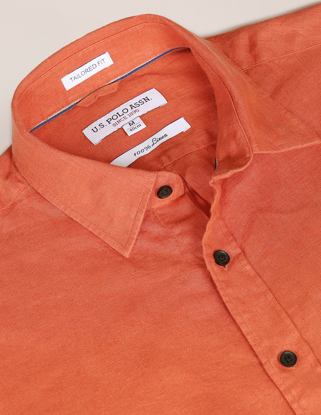 Buy U.S. Polo Assn. Short Sleeve Pure Linen Shirt - NNNOW.com