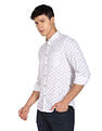Flying Machine Slub Floral Slim Fit Shirt