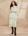 U.S. Polo Assn. Women Abstract Printed Midi Shirt Dress