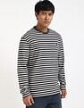 Tommy Hilfiger Logo Striped Regular-Fit Cotton T-Shirt