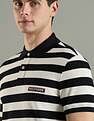 Tommy Hilfiger Striped Regular Fit Cotton Polo T-Shirt