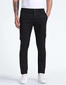 Flying Machine Slash Slim Tapered Fit Solid Trousers