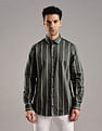 Tommy Hilfiger Striped Regular Fit Plain Woven Shirt