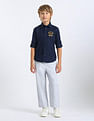 U.S. Polo Assn. Kids Boys Solid Regular Fit Shirt