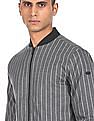 U.S. Polo Assn. Stand Collar Striped Jacket