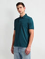 Arrow Pique Knit Solid Polo Shirt