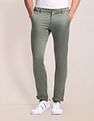 U.S. Polo Assn. Slim Straight Fit Solid Trousers