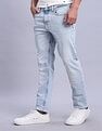 Tommy Hilfiger Light-Wash Slim-Fit Mid Rise Jeans