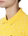 AD by Arvind Floral Print Cotton Pique Polo Shirt
