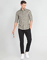 Arrow Sports Tartan Check Slim Shirt