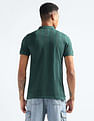 Flying Machine Vertical Stripe Patterned Knit Polo Shirt