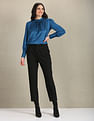 U.S. Polo Assn. Women Long Sleeve Vertical Stripe Top