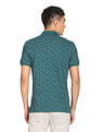 Flying Machine Abstract Print Polo Shirt