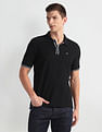 Arrow Sports Tipped Collar Solid Polo Shirt