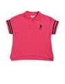 U.S. Polo Assn. Kids Girls Striped Polo Shirt