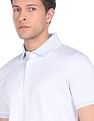 Arrow Mercerised Cotton Jacquard Polo Shirt