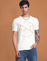 Flying Machine Slim Fit Graphic Print T-Shirt