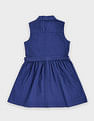 Tommy Hilfiger Kids Girls Cotton Button-Down Collar A-Line Dress