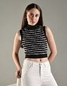 Tommy Hilfiger Regular-Fit Cotton High-Neck Crop Top