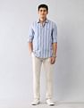U.S. Polo Assn. Denim Co. Vertical Striped Dobby Regular Fit Shirt