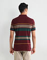 Arrow Sport Dynamax Horizontal Striped Regular Polo Shirt