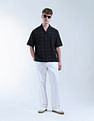 Flying Machine Grid Tattersall Checked Digitopia Oversized Shirt