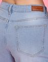 Flying Machine Women High Rise Cargo Pocket Jogger Jeans