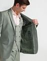 Arrow Solid Tailored Fit Three Piece Suit