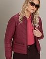 U.S. Polo Assn. Women Stand Collar Solid Quilted Jacket