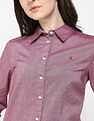 Tommy Hilfiger Solid Regular-Fit Cotton Shirt