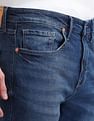 Flying Machine Slash Slim Tapered Fit Jeans