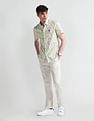 U.S. Polo Assn. Short Sleeve Slim Fit Floral Shirt