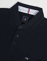Arrow Sports Patterned Collar Textured Polo Shirt