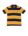 U.S. Polo Assn. Kids Boys Horizontal Stripe Cotton Polo Shirt