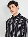 Flying Machine Vertical Stripe Slim Fit Shirt