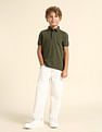 U.S. Polo Assn. Kids Boys Solid Regular Fit Polo Shirt