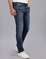 Tommy Hilfiger Mid-Wash Slim-Fit Mid Rise Jeans