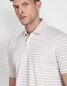 Arrow Horizontal Stripe Pique Polo Shirt