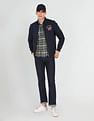 U.S. Polo Assn. Denim Co. Stand Collar Brand Embroidered Polyester Bomber Jacket